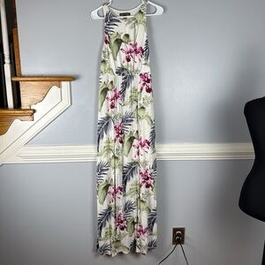 Tommy Bahama Maxi Sundress in White, Green & Pink